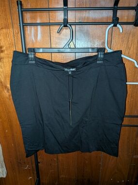 Fashion Nova Black Mini Skirt with Drawstring Waist